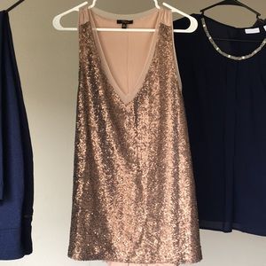 Sequenced copper tank top, worn only a few times!